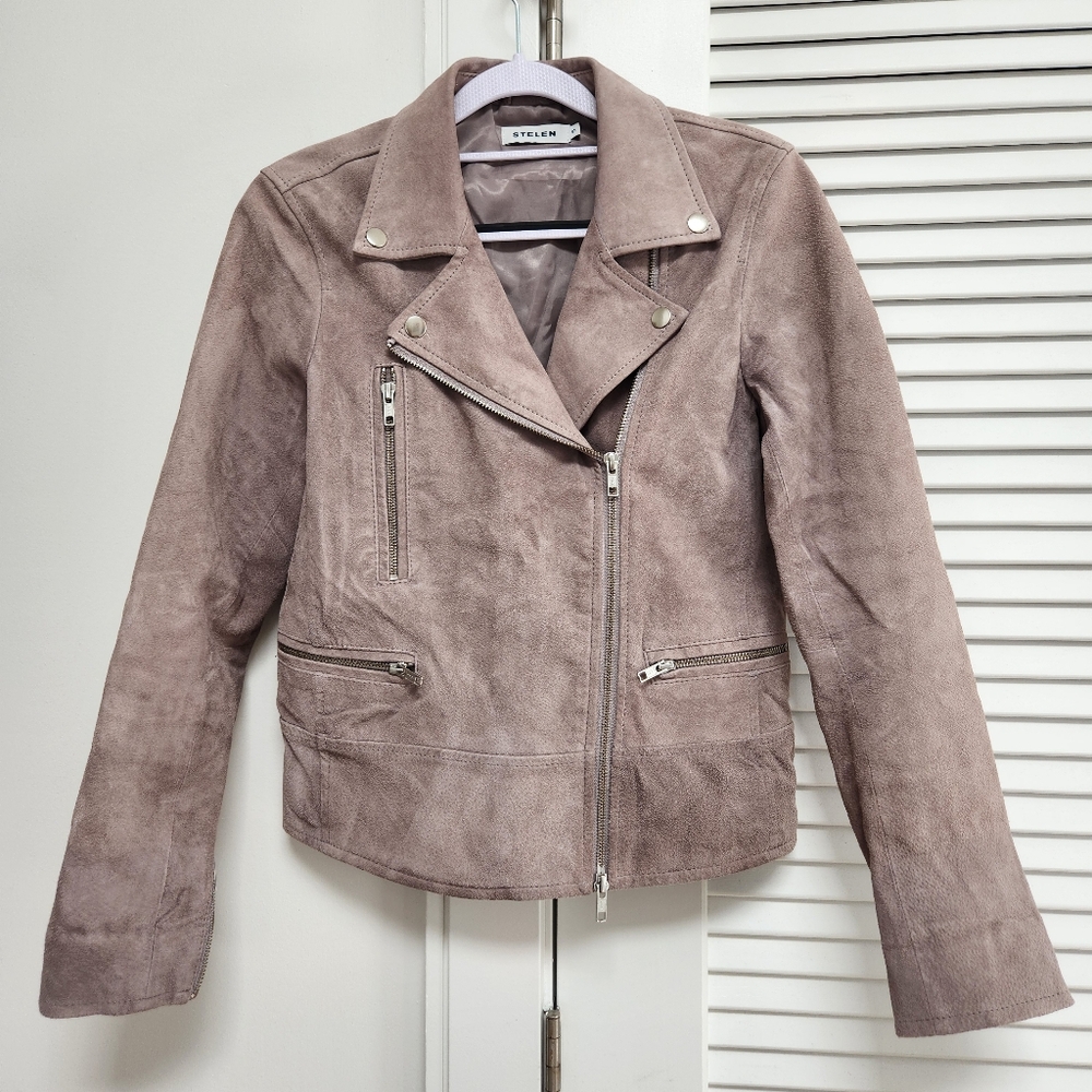STELEN Taupe Suede Jacket